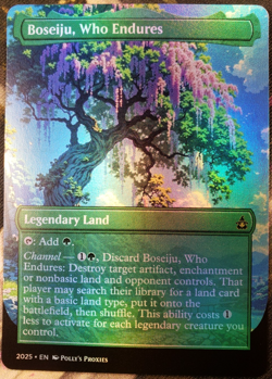 Boseiju, Who Endures FOIL Proxy Card with Custom Colorful Anime Art Design - Image 5