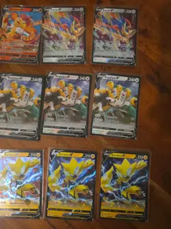 53x English Pokemon TCG V RR card lot crown zenith fusion strike - Image 5