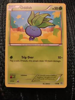Oddish 1/98 - LP - XY Ancient Origins Pokemon Card - Image 1
