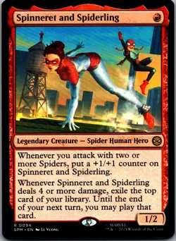 Marvel's Spider-Man #94 Spinneret and Spiderling - Image 1