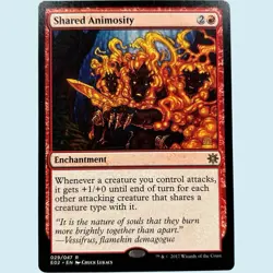 SHARED ANIMOSITY, Explorers of Ixalan, NM Near Mint, Magic The Gathering MTG - Image 1