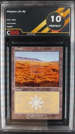 Plains - Plaine (V.3) CGG 10 Perfect Magic MTG Euro Lands 24710162 - Image 1