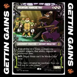 Splinter, Radical Rat - 0251 - R - Non-Foil - Showcase - TMNT - MTG - NM/M - Image 1