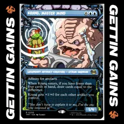Krang, Master Mind - 0230 - R - Non-Foil - Showcase - TMNT - MTG - NM/M - Image 1