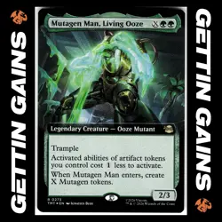 Mutagen Man, Living Ooze - 0273 - R - Foil - Extended - TMNT - MTG - NM/M - Image 1