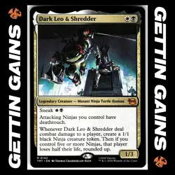 Dark Leo & Shredder - 0142 - M - Non-Foil - TMNT - MTG - NM/M - Image 1