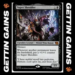 Super Shredder - 0083 - M - Foil - TMNT - MTG - NM/M - Image 1