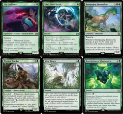 MTG Commander Deck Tifa Lockhart 100 Magic Cards EDH Final Fantasy Green - NM - Image 1