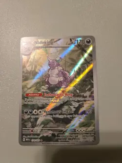 Pokemon TCG Nidoking Scarlet & Violet 151 Illustration Rare Card 174/165 - Image 1
