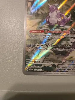 Pokemon TCG Nidoking Scarlet & Violet 151 Illustration Rare Card 174/165 - Image 3