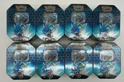 Lot of (8) Pokemon TCG Hidden Fates Tin Gyarados GX Sealed - Image 1