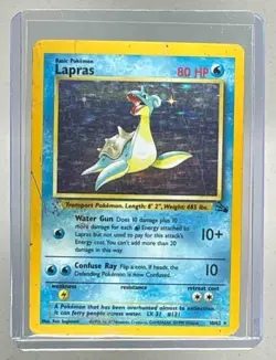 Lapras 1999 Pokemon Fossil #10 Holo - Image 1