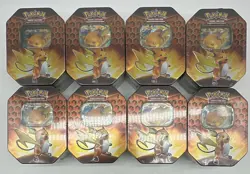Lot of (8) Pokemon TCG Hidden Fates Tin Raichu GX Sealed - Image 1