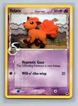 Vulpix (Delta Species) Normal Common Dragon Frontiers DF Psychic 70/101 Pokemon - Image 1