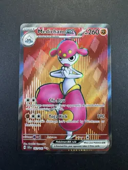 Medicham ex 161/142 Full Art- Stellar Crown Pokemon - Secret Rare TCG LP+/NM - Image 1