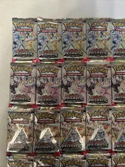 Pokemon TCG ‘Prismatic Evolutions’ Booster Lot (36 Packs) 9 Complete Art Works - Image 2