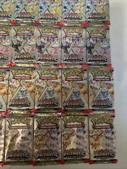 Pokemon TCG ‘Prismatic Evolutions’ Booster Lot (36 Packs) 9 Complete Art Works - Image 4
