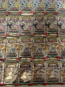 Pokemon TCG ‘Prismatic Evolutions’ Booster Lot (36 Packs) 9 Complete Art Works - Image 5