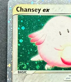 Pokemon Chansey EX Holo Ruby and Sapphire #96/109 Ultra Rare Card 2003 LP - Image 4