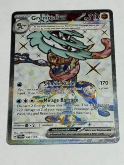 Pokemon Twilight Masquerade Greninja EX 198/167 Ultra Rare - Image 1