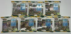 Lot of (7) Pokemon TCG Evolving Skies 3 Pack Blister Eiscue - Image 1