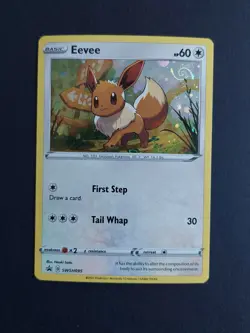 Pokemon TCG Eevee SWSH095 Cosmos Holo HD Galaxy Swirl NM - Image 1