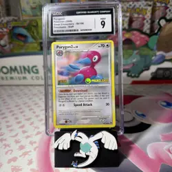 2008 POKEMON GREAT ENCOUNTERS - PRERELEASE - STAFF #49/106 PORYGON2 CGC 9 - Image 1