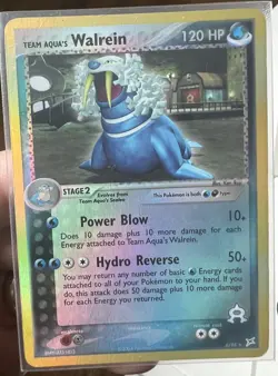 Pokemon TCG Team Aqua's Walrein Ex Team Magma vs Team Aqua 6/95 Reverse Holo... - Image 1