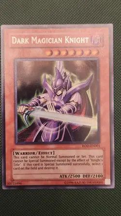 Dark Magician Knight Reshef of Destruction Secret Rare Card ROD-EN001 NM - Image 1