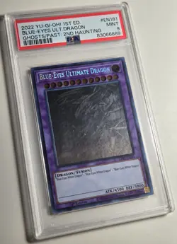 2022 YU-GI-OH! Blue Eyes Ultimate Dragon GFP2-EN181 GHOST RARE PSA 9 - Image 3