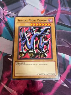 YUGIOH - SERPENT NIGHT DRAGON - TU07 - COMMON - NM - Image 1