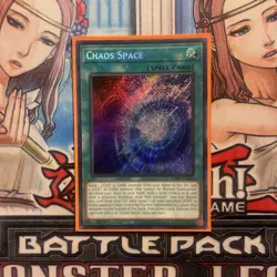Yugioh x1 Chaos Space RA01-EN065 Secret Rare 1st Edition (Near Mint!) - Image 1