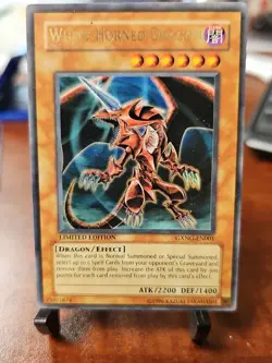 YuGiOh TCG White-Horned Dragon GXNG-EN001 LP Limited Edition Ultra Rare - Image 1