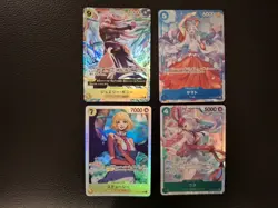 One Piece Japanese 4 card lot. 2 alt arts & 2 SR - Image 1