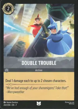 Disney Lorcana Archazia's Island #202/204 - Double Trouble NM Regular - Image 1