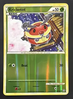 Kricketot 65/102 NM / M - 2010 Triumphant Pokemon Card - Tomokazu Komiya Art - Image 1