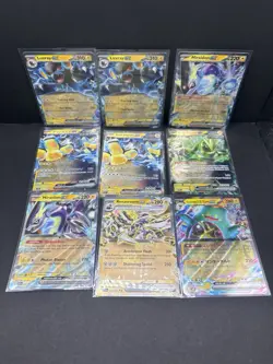 Pokemon ex Card Lot 9 Cards Miraidon ex Luxray ex Iron Hands ex Holo - Image 1