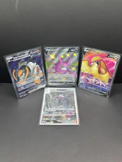 Pokemon Ultra Rare Card Lot (4 Cards) Iron Boulder ex Pidgeot V Crobat V - Image 1
