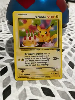 Pokemon ______'s Pikachu Wotc Promo 24/53 Holo Basic 50 HP Promo Card English - Image 1