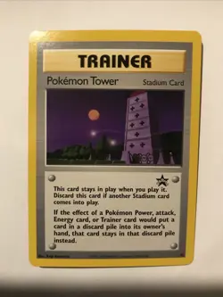 Pokemon Tower #42 Black Star Promo Trainer WOTC Pokemon Card NM - Image 1