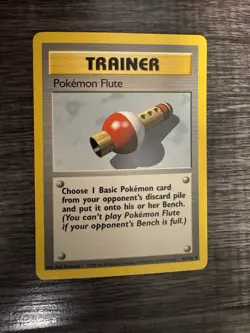 Pokemon Flute 086/102 Base Set Card, Regular LP Condition - Image 1