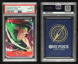 2022 One Piece Card Game: Promos Japanese Roronoa Zoro #ST01-013 PSA 10 - Image 3