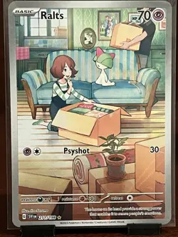 Pokemon Ralts Illustration Rare 211/198 SV01 Scarlet & Violet Base Set Card - Image 1