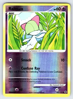 Ralts 102/132 Secret Wonders Pokemon Card Reverse Holo Common - Nm/Vlp - Image 1