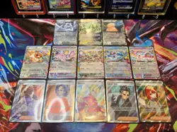 Prismatic Evolutions 13 Assorted Cards Including EX, Eeveelutions, and Full Arts - Image 1