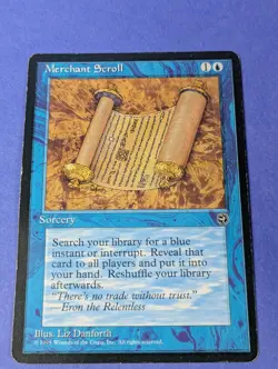 MTG Magic the Gathering: Homelands: Merchant Scroll #33 Common - MP - Image 1