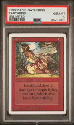 Earthbind (banned) - Unlimited - MTG - GEM MINT - PSA 10. POP 21. MTG in Store - Image 1