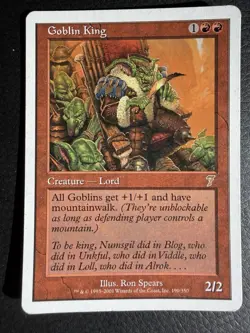 1x MTG Goblin King 7th Edition MP - Image 1