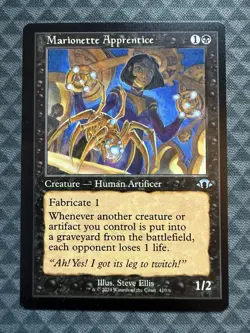 MTG Marionette Apprentice #410 Retro Frame Uncommon Modern Horizons 3 (MH3) - Image 2