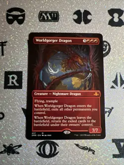 MTG - Worldgorger Dragon (Borderless) Dominaria Remastered Regular NM - Image 1